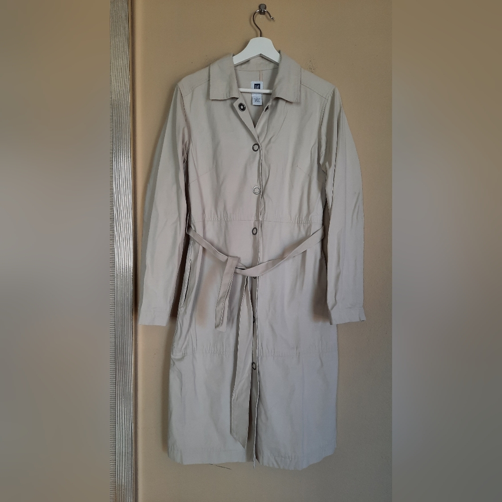 Gap Trenchcoat Khaki Cotton Timeless Classic